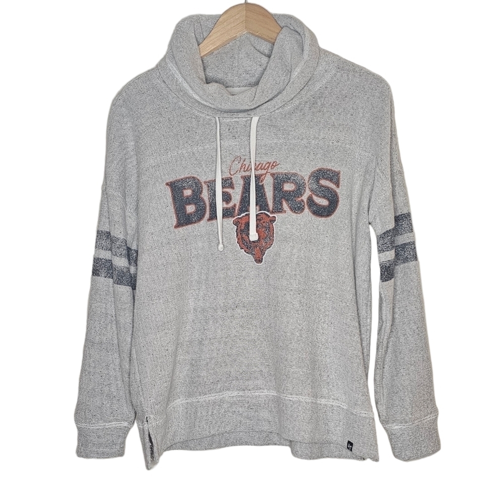 47 Brand Chicago Bears Cowl Neck Sweatshirt Size Small - Picture 2 of 6